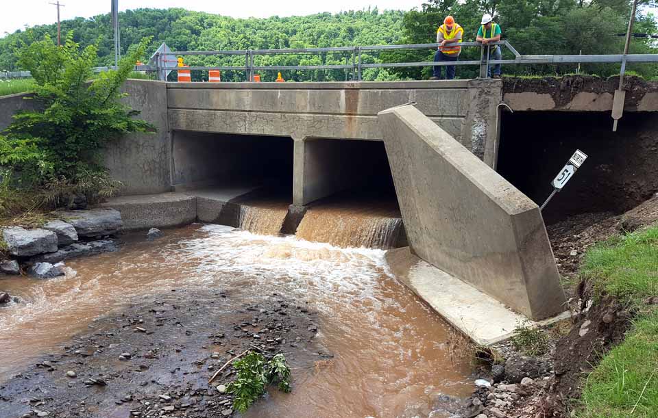 Route 51 Detour Still In Effect; Crews Examine Flood Damage