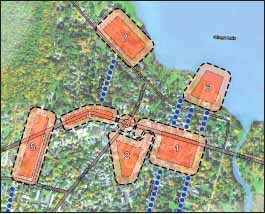 The proposed "scope of services" identifies seven nodes for economic-development attention in the Village of Cooperstown.
