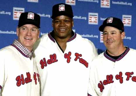 Fox Sports has identified the Glavine-Frank Thomas-Maddux July 27 Induction as third among the top five since 1990.