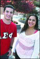 SUNY students Gabriella Donato and James Dipaoli have enlisted their fraternity and sorority in an alcohol and substance-abuse aware walk Saturday, Oct. 4, but LEAF Director Julie Dostal has challenged them to do one better/