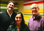 Foothills’ new board president, Louisa Momtanti, is joined by new board member, Joe Yelich, left, and John Ryland. (Jim Kevlin/HOMETOWN ONEONTA)