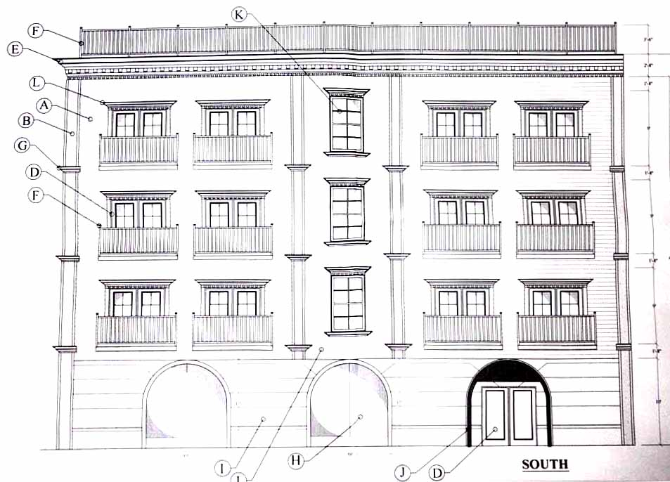This is an artist's rendering of the Main Street side contained in preliminary plans filed with the Village Board last year. Updated plans are being presented at the Village Board meeting that began at 6:30 this evening at 22 Main.
