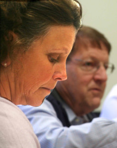 County Planning Director Karen Sullivan at a county IGA meeting last October to discuss economic development.