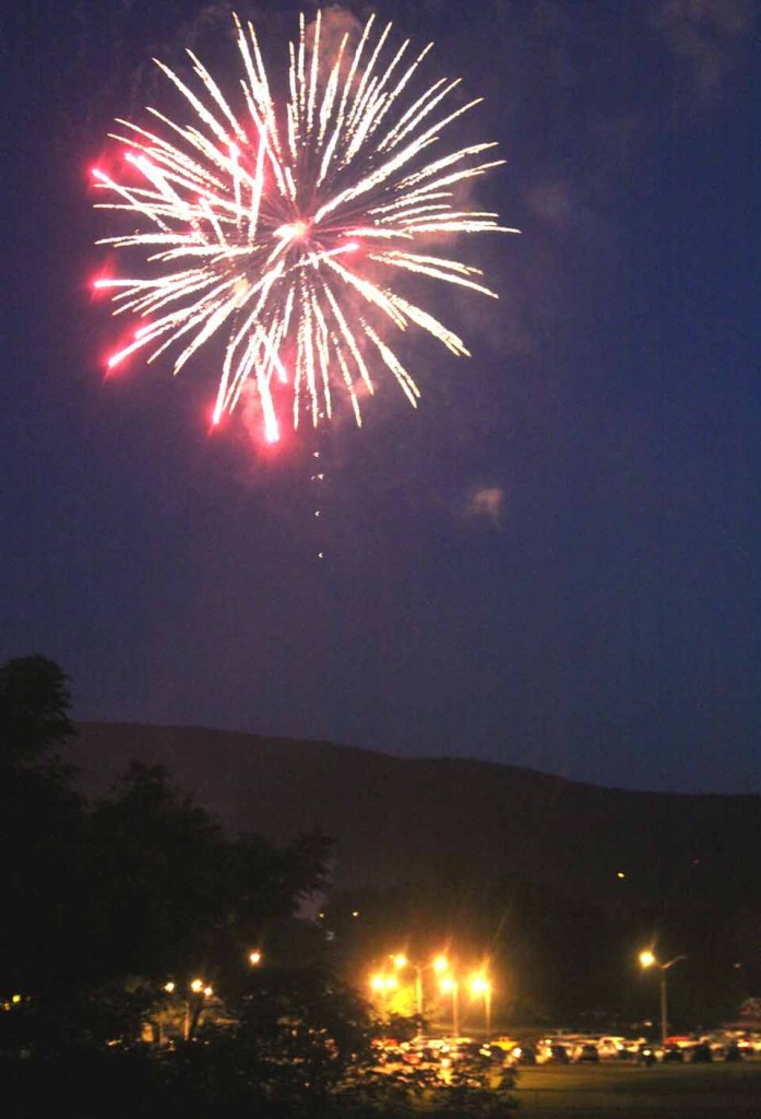 Oneonta's fireworks are at dusk on the Fourth in Neahwa Park.  Cooperstown's are at dusk this evening; join the fun at Lakekfront Park.