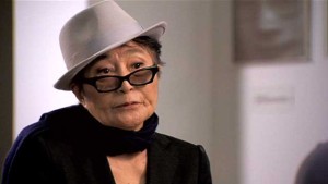 Yoko Ono in a recent BBC interview