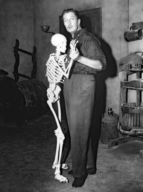 vincent price dancing with a skeleton