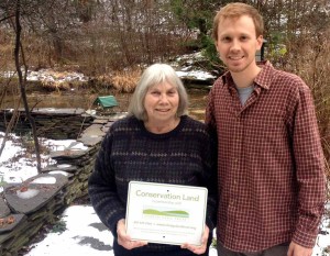 Freckelton and the Land Trust's Ethan Rubinstein.