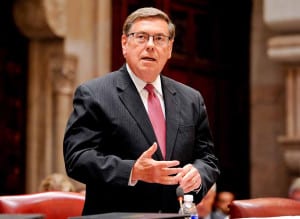 Senator Seward on the state Senate floor in Albany in a recent photo.