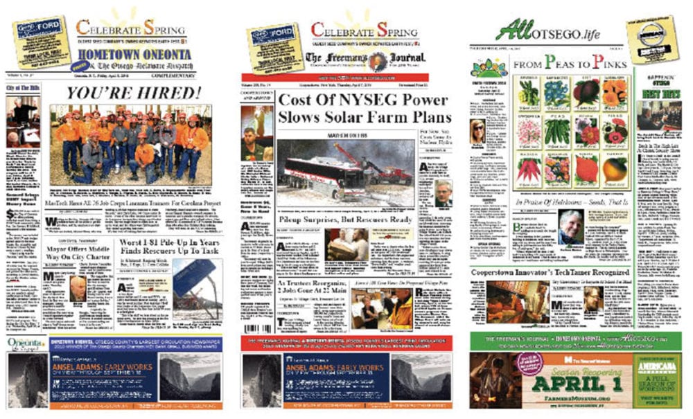 First Power Story: The whole lineman class at Oneonta Job Corps has been hired to string cable with a national broadband project in North Carolina. Second Power Story: Cooperstown Village Trustee Lou Allstadt, who is spearheading a multi-municipal solar farm project, has learned relatively cheap nuclear and hydro power makes the sun non-competitive in NYSEG's service area for the time being ... and much more.