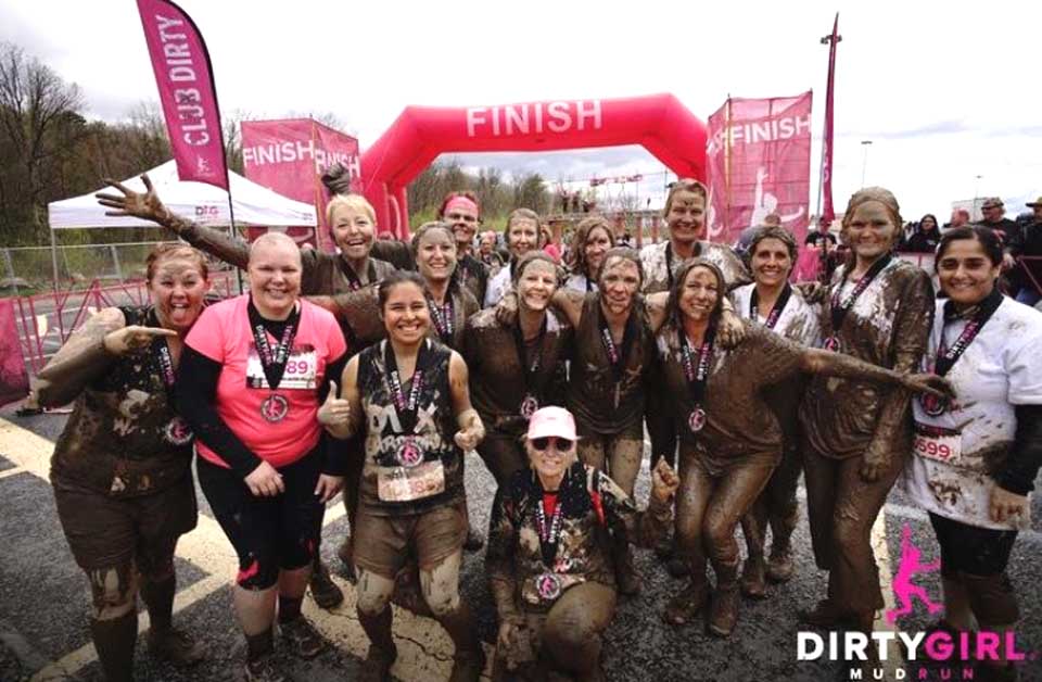Here are some of the 24 Otsego County women who went to Scranton last weekend to participating in the Dirty Girl Mud Run, a fundraiser to help the fight against cancern. Lori Erario of Oneonta organized the group. Here’s a list of the local runners (see how many you recognize): Amy Kropp, Becky Schultz, Carol Kruger, Carolyn Palm, Christine Gould, Christine Rolko, Cindy Struckle, Dawn Schuman, Felicia Segelken, Gabby Scaglione, Heather Gettle, Heather Knapp, Heather Bailey, Jennifer Lord, Julie Dostal, Karin Carron, Katie Lord, Kimmy Alsheimer, Laura Gregory, Linda Amato, Lori Baldanza, Lori Erario, Luisa Montanti, Lynne Gould, Mariah Davis.