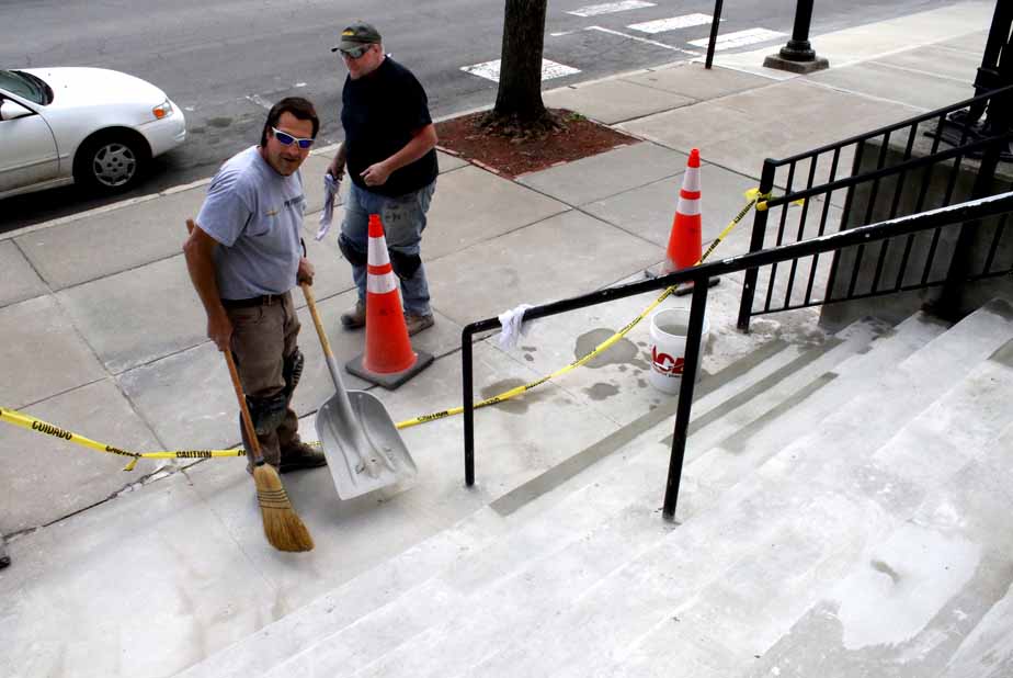 Thorough Repair Completed On Cooperstown Post Office Steps
