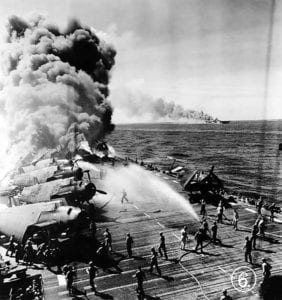 John Nowhitney’s actions on Oct. 30, 1944, when the USS Belleau Wood was struck by a kamikaze, resulted in his induction into the state Veterans Hall of Fame more than six decades later.