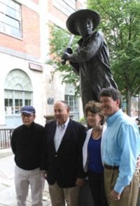 The Fasos, at right, during a visit to Cooperstown in June. (AllOTSEGO.com photo)