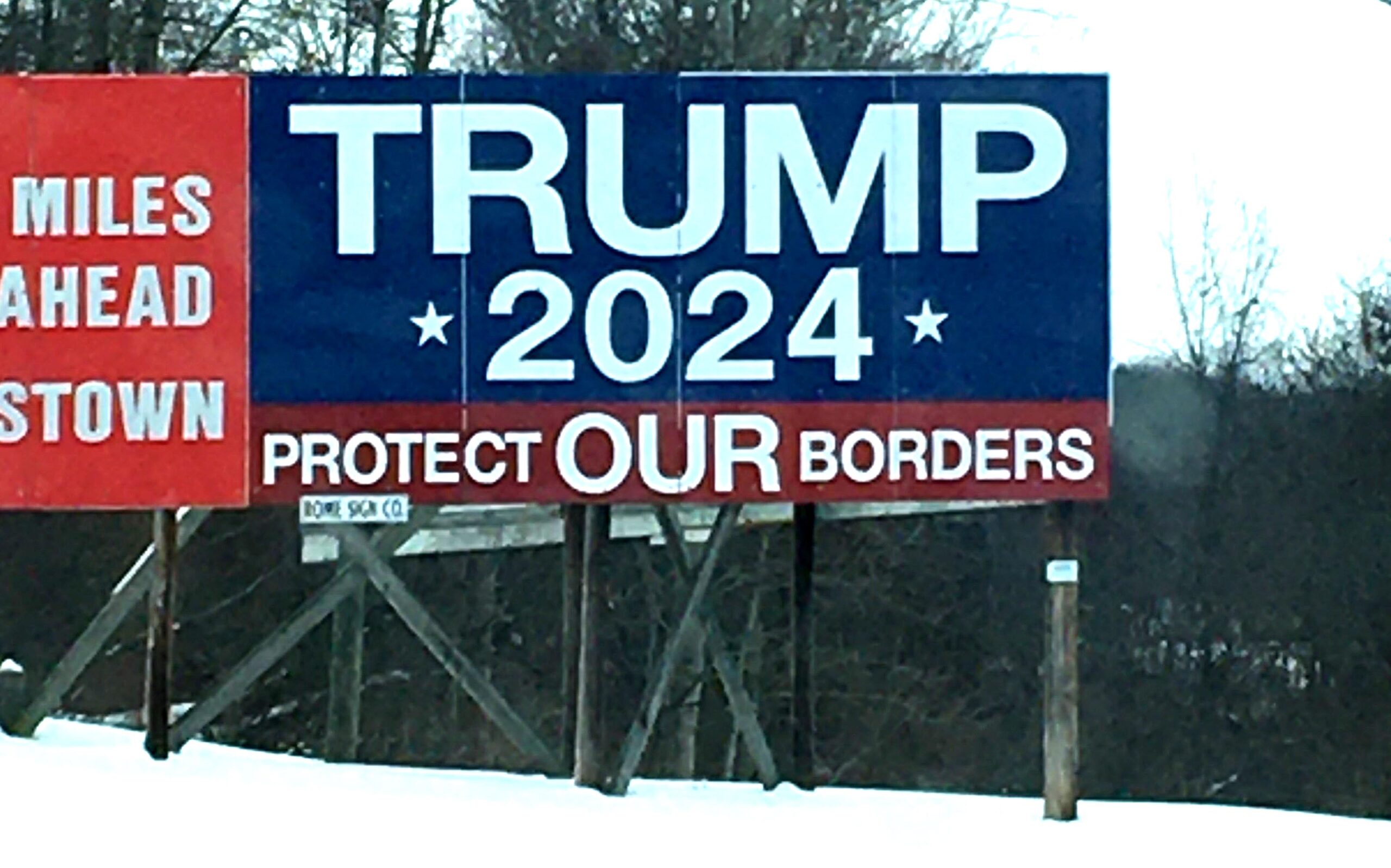Trump 2024 billboard